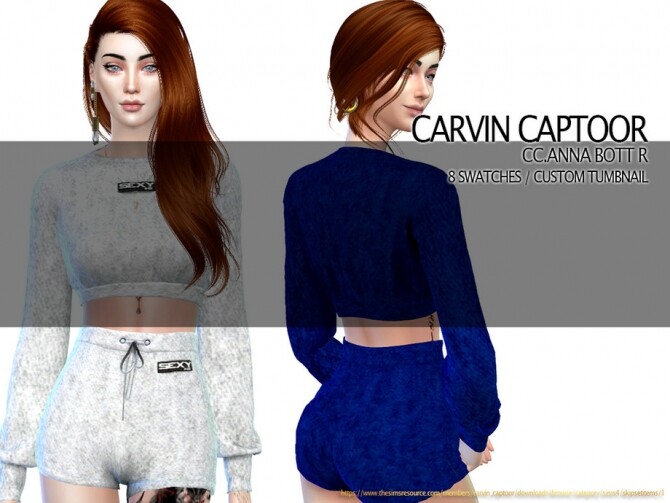 Sims 4 Anna Bott R shorts by carvin captoor at TSR