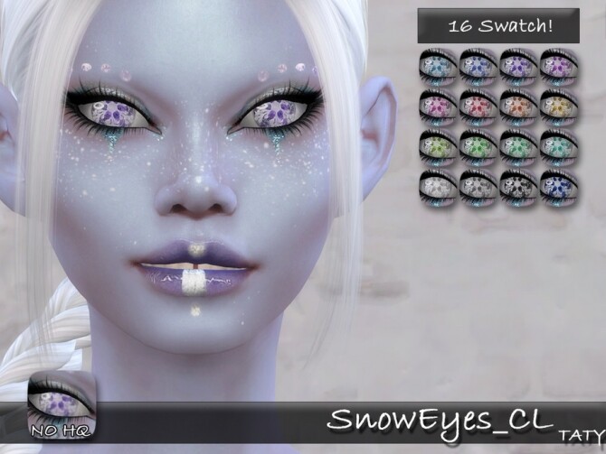 Sims 4 Snow Eyes CL by tatygagg at TSR