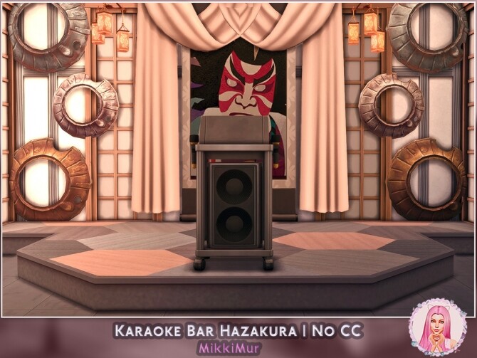 Sims 4 Karaoke Bar Hazakura at MikkiMur