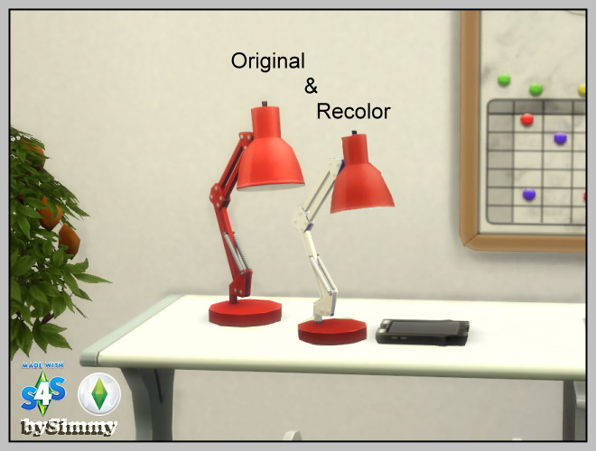 Sims 4 Rampenlicht Lamp Recolor by Simmy at All 4 Sims