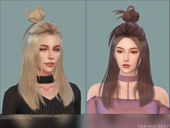 Sims 4 Female Hair G24 by Daisy Sims at TSR