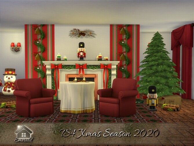 Sims 4 TS4 Xmas Season 2020 wallpapers by emerald at TSR