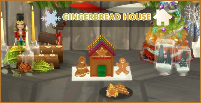 Sims 4 GINGERBREAD HOUSE at Icemunmun