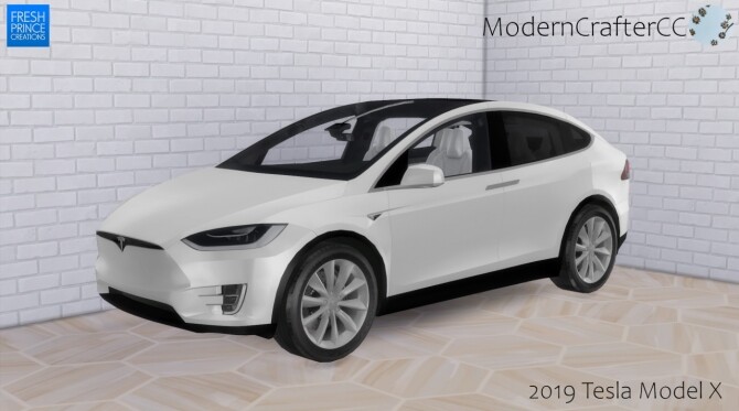 Sims 4 2019 Tesla Model X at Modern Crafter CC