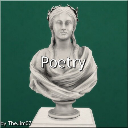 Poetry or Young Woman of Paros by TheJim07 at Mod The Sims