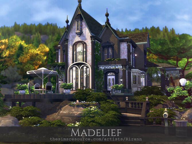 Sims 4 Madelief house by Rirann at TSR