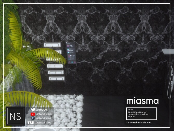 Sims 4 Miasma Marble Walls by Networksims at TSR