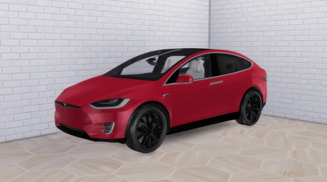 Sims 4 2019 Tesla Model X at Modern Crafter CC