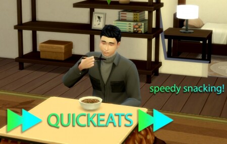 QuickEats – Eat and Drink Faster by MIKYA at Mod The Sims