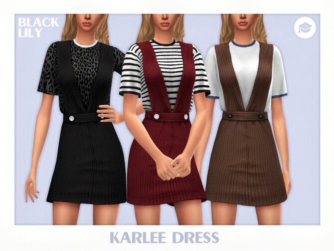 Sims 4 Karlee Dress by Black Lily at TSR