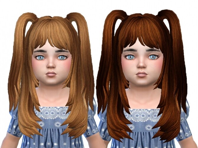 Sims 4 Long pony hair converted for toddlers at Trudie55