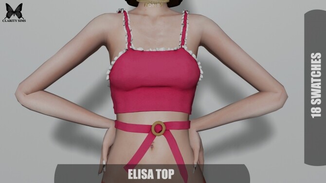 Sims 4 Elisa Top at Clarity Sims