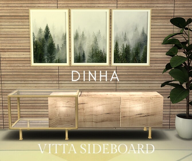 Sims 4 Vitta Sideboard 3 Models at Dinha Gamer