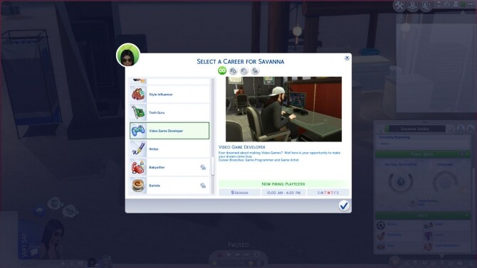 Sims 4 Game Developer Career by Strongfinger at Mod The Sims