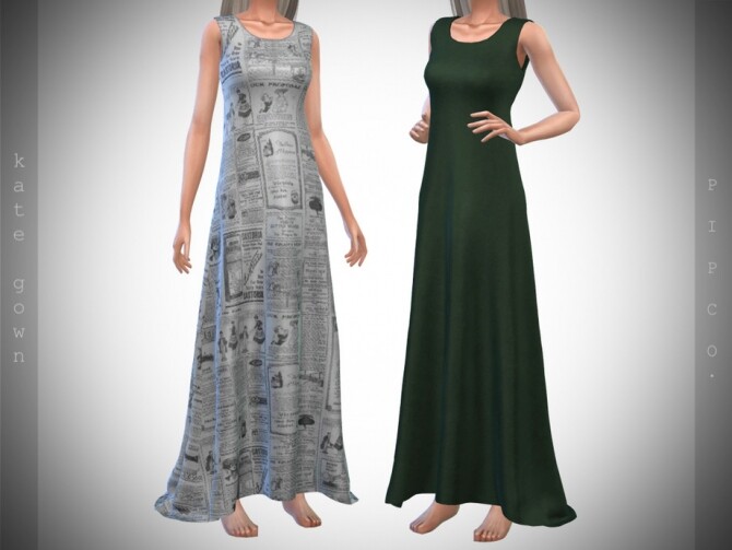 Sims 4 Kate Gown by Pipco at TSR