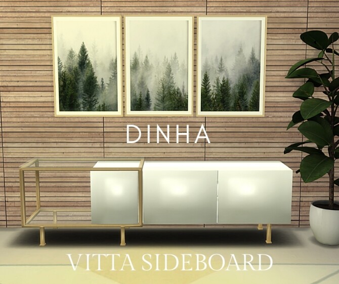 Sims 4 Vitta Sideboard 3 Models at Dinha Gamer