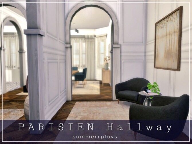 Sims 4 Parisien Hallway by Summerr Plays at TSR
