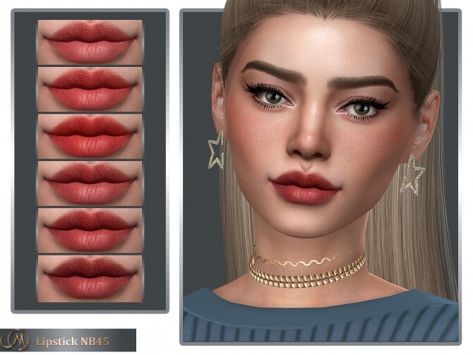 Sims 4 Lipstick NB45 at MSQ Sims