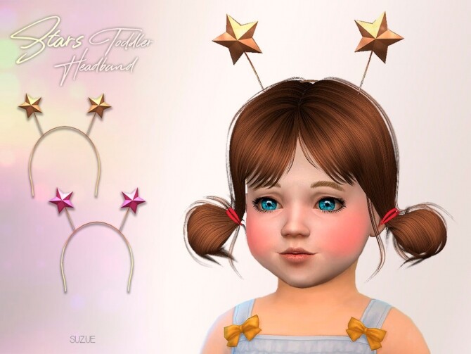 Sims 4 Stars Toddler Headband by Suzue at TSR