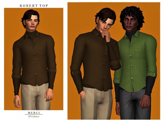 Sims 4 Robert Top by Merci at TSR