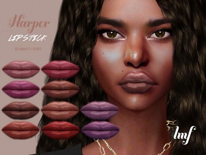 Sims 4 IMF Harper Lipstick N.307 by IzzieMcFire at TSR