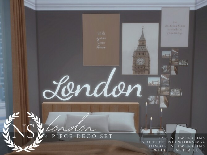 Sims 4 London Deco Set by Networksims at TSR