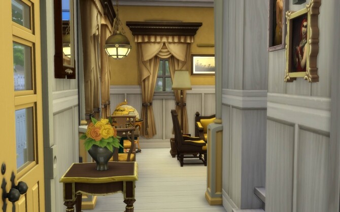 Sims 4 The Little Yellow Victorian House by alexiasi at Mod The Sims