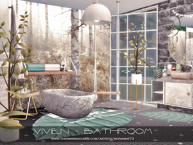 Sims 4 Vivien Bathroom by Moniamay72 at TSR