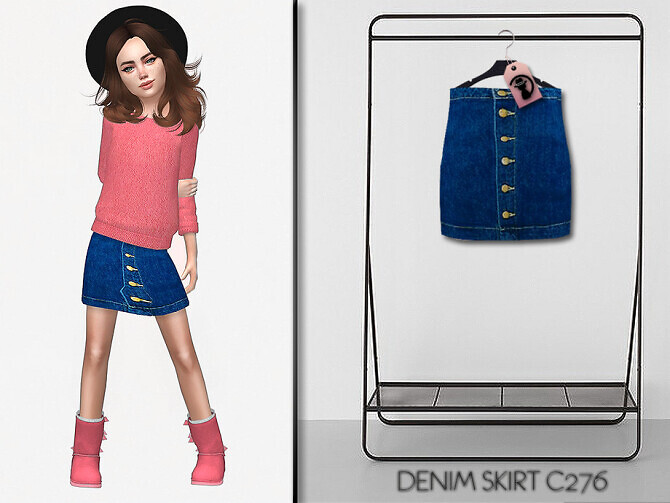 Denim Skirt C276 By Turksimmer At Tsr Sims 4 Updates