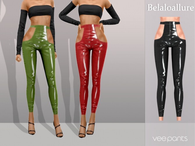 Sims 4 Belaloallure Vee pants by belal1997 at TSR