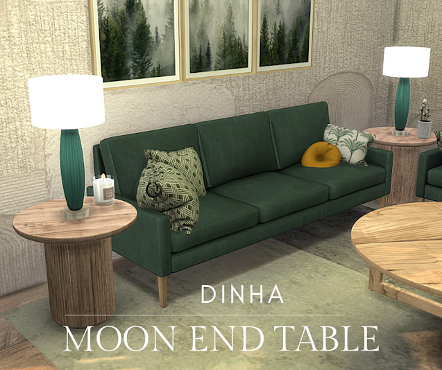 Sims 4 Moon End Table at Dinha Gamer