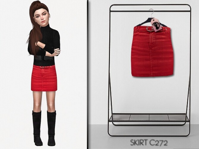 Sims 4 Skirt C272 by turksimmer at TSR