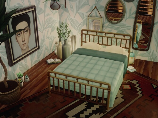 Sims 4 METAL BEDFRAME WITH TWO MATTRESSES at Picture Amoebae