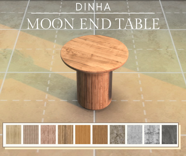 Sims 4 Moon End Table at Dinha Gamer