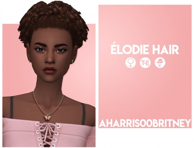 Sims 4 Elodie Hair at AHarris00Britney