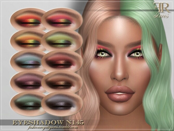 Sims 4 FRS Eyeshadow N145 by FashionRoyaltySims at TSR