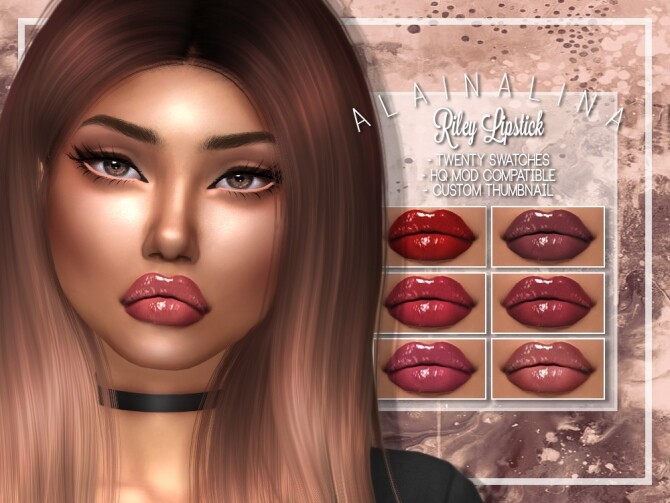 Sims 4 Riley Lipstick at AlainaLina