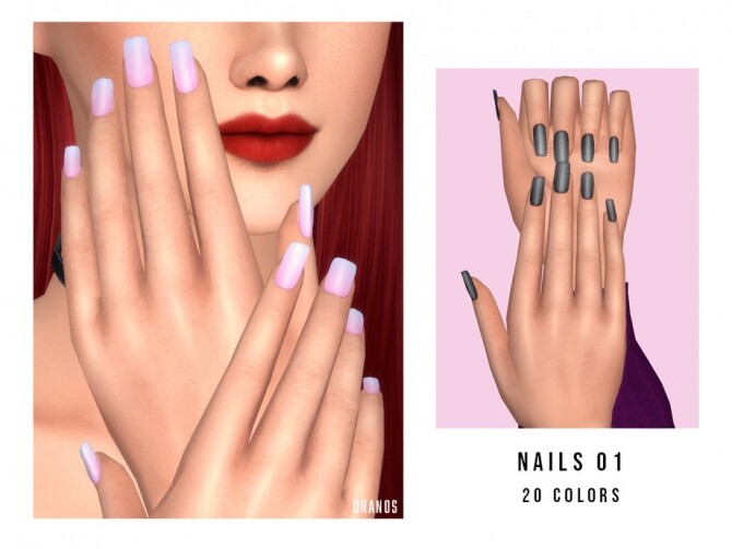 Sims 4 Nails 01 by OranosTR at TSR