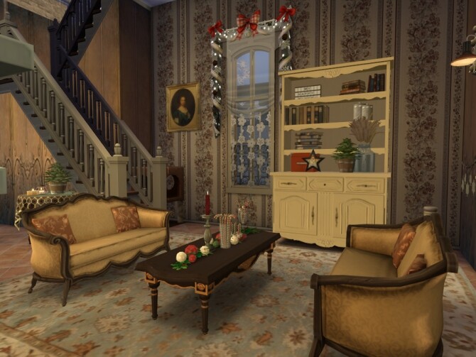Sims 4 Freddies 2020 Christmas Room by fredbrenny at TSR