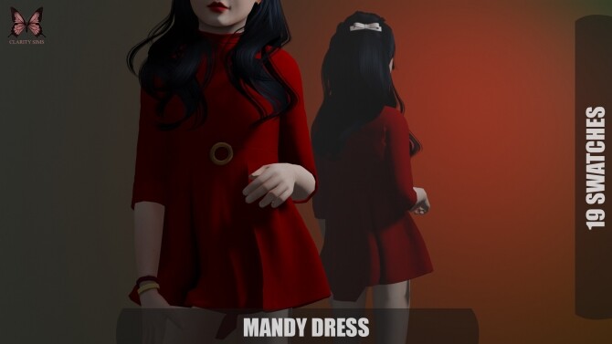 Sims 4 Mandy Dress at Clarity Sims