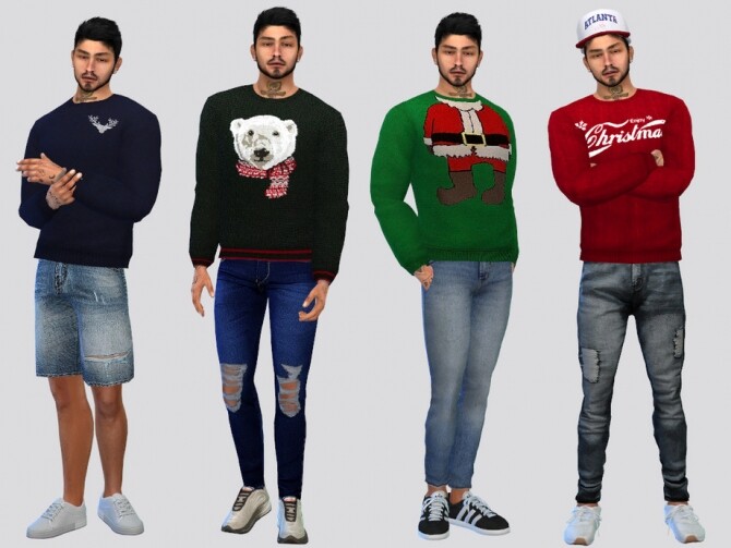 Sims 4 Tis Holiday Sweater by McLayneSims at TSR