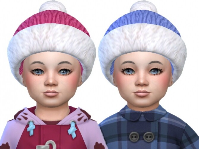 Sims 4 Toddler Beanie Pom 02 by TrudieOpp at TSR