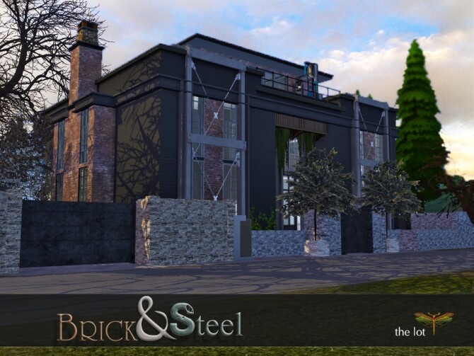 Sims 4 Brick & Steel Industrial lot by fredbrenny at TSR