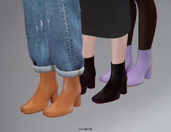 Tabi Ankle Boots At Mmsims Sims 4 Updates