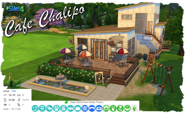 Sims 4 Cafe by Chalipo at All 4 Sims