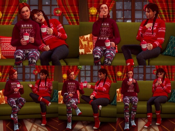 Sims 4 Sharing Christmas Pose Pack at Katverse