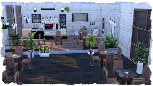 Sims 4 Cafe by Chalipo at All 4 Sims