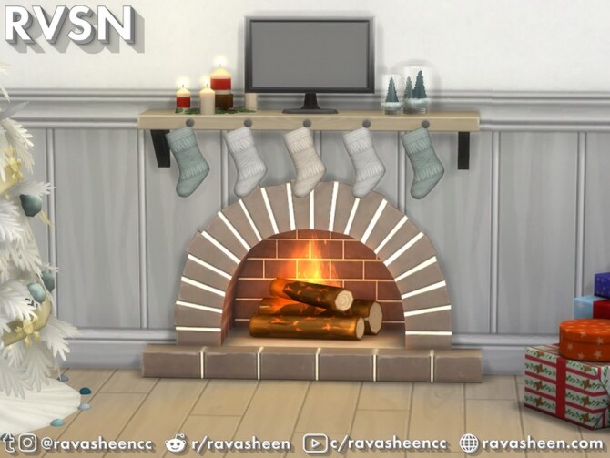 Sims 4 Feel The Burn Mantles by RAVASHEEN at TSR