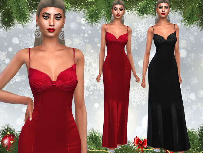 Sims 4 New Year Cocktail Dress by Saliwa at TSR