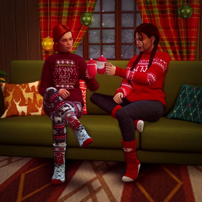 Sims 4 Sharing Christmas Pose Pack at Katverse